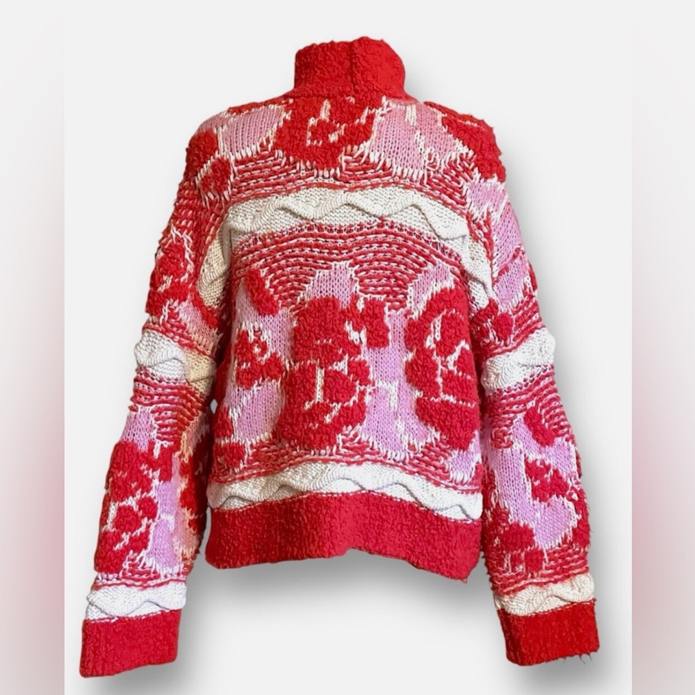 ZARA Womens Jacquard Knit Sweater